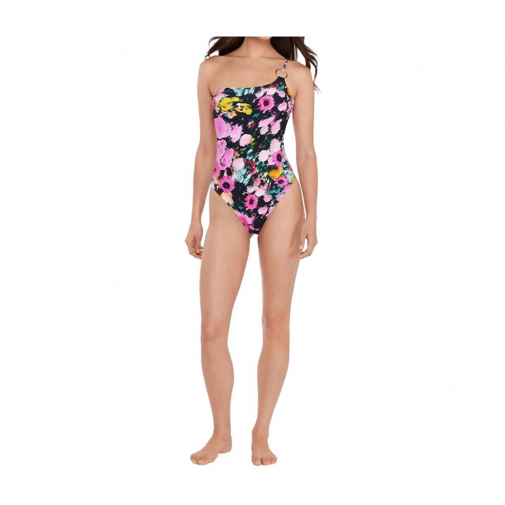 NEW STEVE MADDEN one shoulder one piece in dazy fields